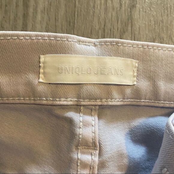 Uniqlo pale grey/purple straight leg jeans size 24 - Picture 4 of 9